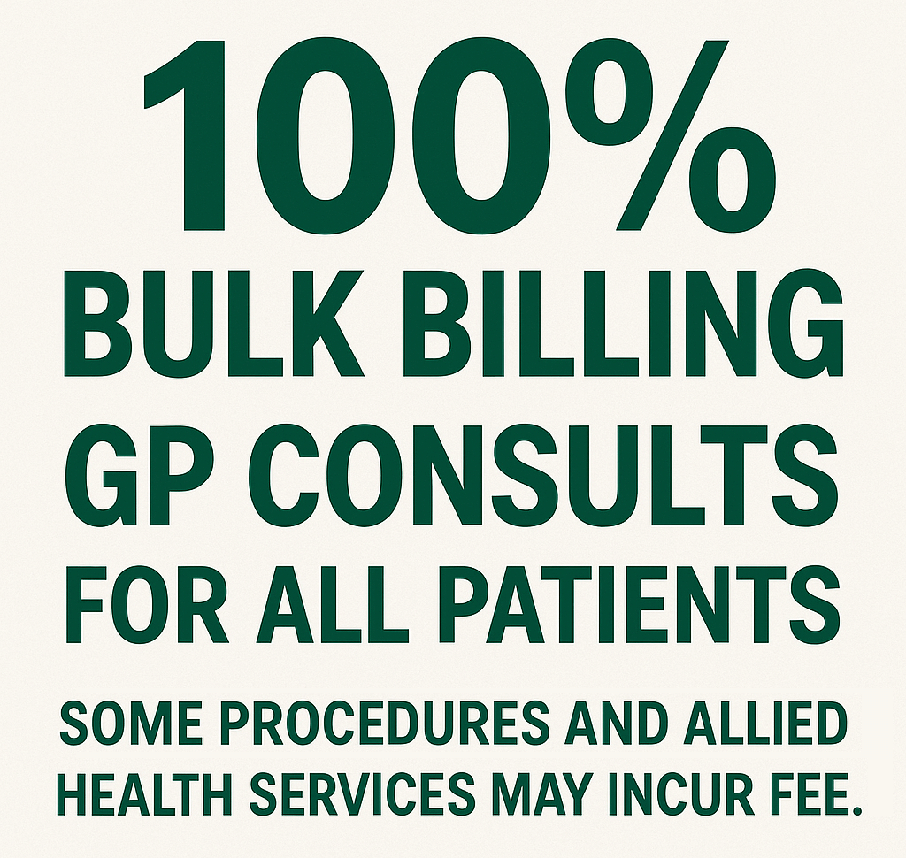 100% bulk billing GP consults for all patients